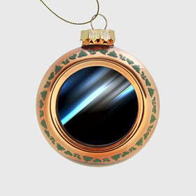 Стеклянный ёлочный шар с принтом Полосы в Ухте, Стекло | Диаметр: 80 мм | линии | черный