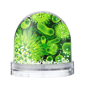 Водяной шар с принтом Вирус в Ухте, Пластик | Изображение внутри шара печатается на глянцевой фотобумаге с двух сторон | вирус | клетка | макро | медицина | молекула