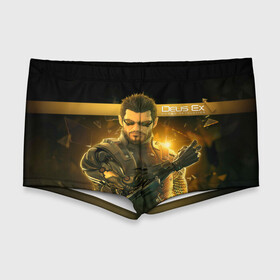 Мужские купальные плавки 3D с принтом Deus Ex в Ухте, Полиэстер 85%, Спандекс 15% |  | Тематика изображения на принте: deus ex | human revolution | mankind divided | адам дженсен | деус экс