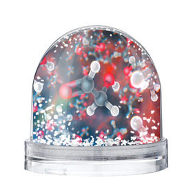 Водяной шар с принтом Малекула в Ухте, Пластик | Изображение внутри шара печатается на глянцевой фотобумаге с двух сторон | вирус | клетка | макро | медицина | молекула