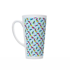 Кружка Латте Nail maniac: в Ухте, Белая керамика | Объем 480 мл; Высота 150 мм; Диаметр 90 мм | maniac | nail | маникюр