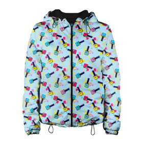 Женская куртка 3D Nail maniac: в Ухте, ткань верха — 100% полиэстер, подклад — флис | прямой крой, подол и капюшон оформлены резинкой с фиксаторами, два кармана без застежек по бокам, один большой потайной карман на груди. Карман на груди застегивается на липучку | maniac | nail | маникюр