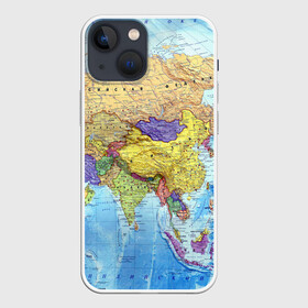 Чехол для iPhone 13 mini с принтом Карта 10 в Ухте,  |  | map | world | карта | мир