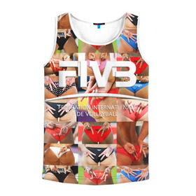 Мужская майка 3D с принтом Волейбол 1 в Ухте, 100% полиэстер | круглая горловина, приталенный силуэт, длина до линии бедра. Пройма и горловина окантованы тонкой бейкой | fiv3 | volleyball | волейбол