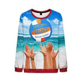 Мужской свитшот 3D Волейбол 37: в Ухте, 100% полиэстер с мягким внутренним слоем | круглый вырез горловины, мягкая резинка на манжетах и поясе, свободная посадка по фигуре | champion | select | volleyball | волейбол