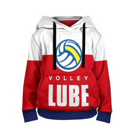 Детская толстовка 3D с принтом Волейбол 62 в Ухте, 100% полиэстер | двухслойный капюшон со шнурком для регулировки, мягкие манжеты на рукавах и по низу толстовки, спереди карман-кенгуру с мягким внутренним слоем | lube | volleyball | волейбол