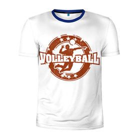 Мужская футболка 3D спортивная с принтом Волейбол 100 в Ухте, 100% полиэстер с улучшенными характеристиками | приталенный силуэт, круглая горловина, широкие плечи, сужается к линии бедра | volleyball | волейбол