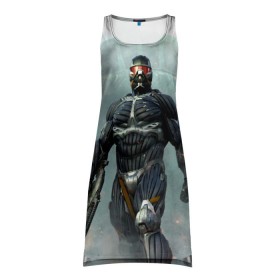 Платье-майка 3D Crysis: в Ухте, 100% полиэстер | полуприлегающий силуэт, широкие бретели, круглый вырез горловины, удлиненный подол сзади. | крайзис | пророк