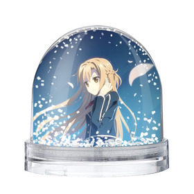 Снежный шар SAO: в Ухте, Пластик | Изображение внутри шара печатается на глянцевой фотобумаге с двух сторон | anime | asuna | sword art online | асуна | мастера меча онлайн