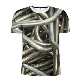 Мужская футболка 3D спортивная Проволока: в Ухте, 100% полиэстер с улучшенными характеристиками | приталенный силуэт, круглая горловина, широкие плечи, сужается к линии бедра |
