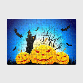 Пазл магнитный 126 элементов Хэллоуин: в Ухте, полимерный материал с магнитным слоем | 126 деталей, размер изделия —  180*270 мм |