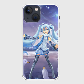 Чехол для iPhone 13 mini с принтом Синие волосы Мику в Ухте,  |  | anime. аниме | hatsune miku | vocaloid | арт | вокалоид | девушка | мику