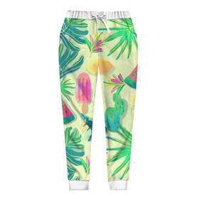 Женские брюки 3D Прохладная свежесть: в Ухте, полиэстер 100% | прямой крой, два кармана без застежек по бокам, с мягкой трикотажной резинкой на поясе и по низу штанин. В поясе для дополнительного комфорта — широкие завязки | арбуз | лето | море | мороженное | ракушки