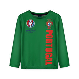 Детский лонгслив 3D с принтом Евро 2016 в Ухте, 100% полиэстер | длинные рукава, круглый вырез горловины, полуприлегающий силуэт
 | 