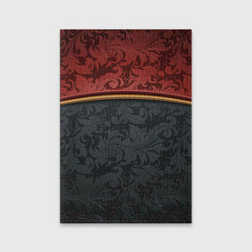 Обложка для паспорта матовая кожа Vintage: в Ухте, натуральная матовая кожа | размер 19,3 х 13,7 см; прозрачные пластиковые крепления | винтаж | орнамент | текстура | узоры