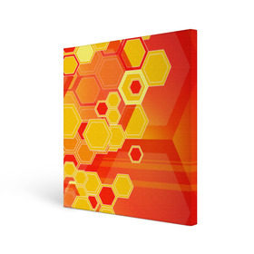 Холст квадратный с принтом Соты в Ухте, 100% ПВХ |  | abstraction | art | background | bright | color | honeycomb | light | pattern | абстракция | искусство | рисунок | свет | соты | фон | цвет | яркий