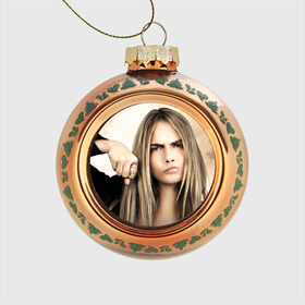 Стеклянный ёлочный шар с принтом Cara Delevingne в Ухте, Стекло | Диаметр: 80 мм | actress | angry | body art | british top model | cara delevingne | emotion | актриса | боди арт | британская топ модель | делевинь | кара | сердитая | эмоция
