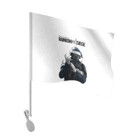 Флаг для автомобиля с принтом Rainbow Six Siege в Ухте, 100% полиэстер | Размер: 30*21 см | rainbow six | tom clancy’s