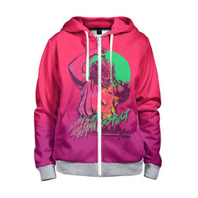 Детская толстовка 3D на молнии с принтом Hotline Miami 13 в Ухте, 100% полиэстер |  манжеты и пояс оформлены широкой мягкой резинкой, двухслойный капюшон со шнурком для регулировки, спереди карманы и застежка-молния
 | game | hotline miami | hotlinemiami | игры | майями | хотлайн | хотланй майами