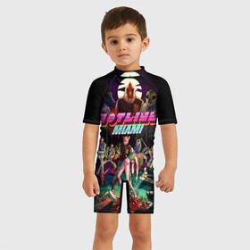 Детский купальный костюм 3D с принтом Hotline Miami 17 в Ухте, Полиэстер 85%, Спандекс 15% | застежка на молнии на спине | game | hotline miami | hotlinemiami | игры | майями | хотлайн | хотланй майами