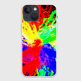 Чехол для iPhone 13 mini с принтом Взрыв цветов в Ухте,  |  | брызги | краски | разноцветный | яркий