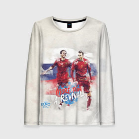 Женский лонгслив 3D с принтом Euro 2016 (Russian) в Ухте, 100% полиэстер | длинные рукава, круглый вырез горловины, полуприлегающий силуэт | евро 2016