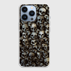 Чехол для iPhone 13 Pro с принтом Черепа в Ухте,  |  | паттерн | темный