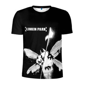 Мужская футболка 3D спортивная с принтом Linkin Park в Ухте, 100% полиэстер с улучшенными характеристиками | приталенный силуэт, круглая горловина, широкие плечи, сужается к линии бедра | linkin park