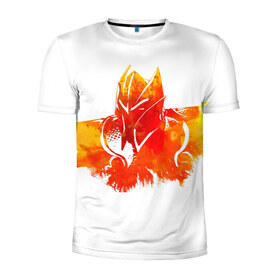 Мужская футболка 3D спортивная с принтом Dragon knight в Ухте, 100% полиэстер с улучшенными характеристиками | приталенный силуэт, круглая горловина, широкие плечи, сужается к линии бедра | Тематика изображения на принте: 