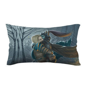 Подушка 3D антистресс с принтом Phantom Assassin and Omni в Ухте, наволочка — 100% полиэстер, наполнитель — вспененный полистирол | состоит из подушки и наволочки на молнии | dota | dota 2 | omniknight | дота | дотан | раки