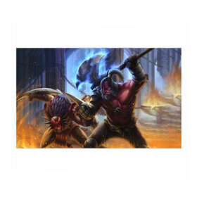 Бумага для упаковки 3D с принтом Prepare в Ухте, пластик и полированная сталь | круглая форма, металлическое крепление в виде кольца | axe | dota 2 | дота