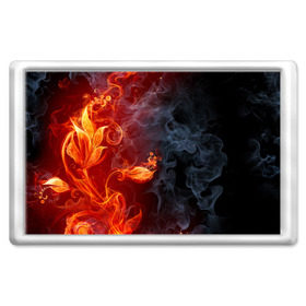 Магнит 45*70 Стихия огня: в Ухте, Пластик | Размер: 78*52 мм; Размер печати: 70*45 | дым | пламя | страсть