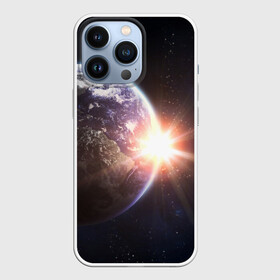 Чехол для iPhone 13 Pro с принтом Космический свет в Ухте,  |  | вселенная | галактика | земля | солнце