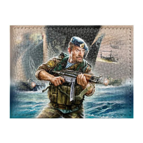 Обложка для студенческого билета ВДВ: в Ухте, натуральная кожа | Размер: 11*8 см; Печать на всей внешней стороне | армия