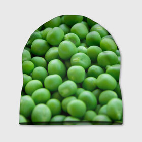 Шапка 3D с принтом горошек в Ухте, 100% полиэстер | универсальный размер, печать по всей поверхности изделия | горох | горошек | зелень | лето