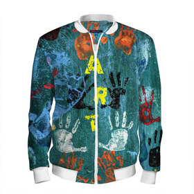 Мужской бомбер 3D с принтом Art в Ухте, 100% полиэстер | застегивается на молнию, по бокам два кармана без застежек, по низу бомбера и на воротнике - эластичная резинка | art | живопись | искусство | творчество | художник