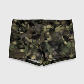 Детские купальные плавки 3D Грибной камуфляж: в Ухте, Полиэстер 85%, Спандекс 15% | Слитный крой, подклад по переду изделия, узкие бретели | camo | грибы | камо