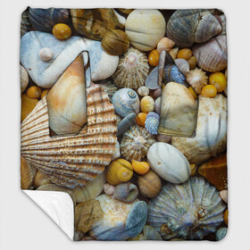 Плед с рукавами Морские ракушки и камни: в Ухте, 100% полиэстер | Закругленные углы, все края обработаны. Ткань не мнется и не растягивается. Размер 170*145 | камни | море | морские камни | ракушки