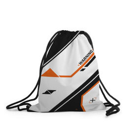 Рюкзак-мешок 3D с принтом cs:go - Asiimov P250 Style в Ухте, 100% полиэстер | плотность ткани — 200 г/м2, размер — 35 х 45 см; лямки — толстые шнурки, застежка на шнуровке, без карманов и подкладки | asiimov | cs | csgo | азимов | кс