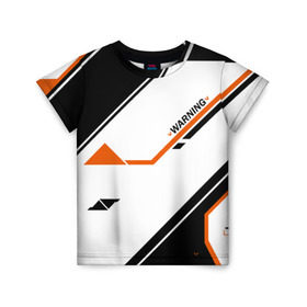 Детская футболка 3D с принтом cs:go - Asiimov P250 Style KID в Ухте, 100% гипоаллергенный полиэфир | прямой крой, круглый вырез горловины, длина до линии бедер, чуть спущенное плечо, ткань немного тянется | asiimov | cs | csgo | азимов | кс