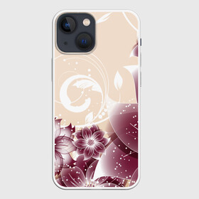 Чехол для iPhone 13 mini с принтом flowers в Ухте,  |  | арт | краска | лето | лучи | любовь | популярные | природа | рисунки | свет | цветы