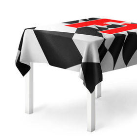 Скатерть 3D Формула 1: в Ухте, 100% полиэстер (ткань не мнется и не растягивается) | Размер: 150*150 см | f1 | formula 1 | авто | автогонки | автоспорт | спорткар | финиш