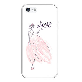 Чехол для iPhone 5/5S матовый с принтом Bride 2 в Ухте, Силикон | Область печати: задняя сторона чехла, без боковых панелей | bride | team | девичник | девишник | жена | невеста | свадебный | свадьба