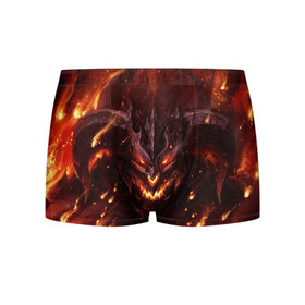 Мужские трусы 3D с принтом Дьявол в Ухте, 50% хлопок, 50% полиэстер | классическая посадка, на поясе мягкая тканевая резинка | демон | дьявол | монстр | прикольные картинки | чёрт