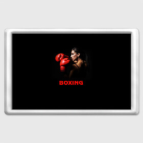Магнит 45*70 с принтом BOXING в Ухте, Пластик | Размер: 78*52 мм; Размер печати: 70*45 | бокс. box | боксёр | боксёрские перчатки | единоборства | спорт