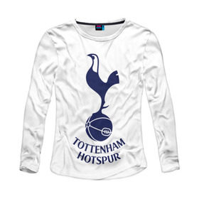 Женский лонгслив 3D с принтом Тоттенхэм в Ухте, 100% полиэстер | длинные рукава, круглый вырез горловины, полуприлегающий силуэт | спорт | тоттенхэм | футбол