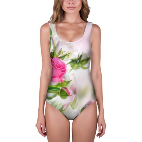 Купальник-боди 3D Алые розы: в Ухте, 82% полиэстер, 18% эластан | Круглая горловина, круглый вырез на спине | аромат | букет | вазон | великолепие | краски | красота | куст | нежность | природа | растения | розы | украшение | фауна | цветник | цветы