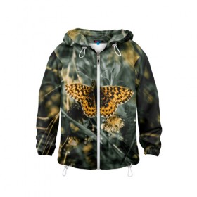 Детская ветровка 3D Королевская бабочка: в Ухте, 100% полиэстер | подол и капюшон оформлены резинкой с фиксаторами, по бокам два кармана без застежек, один потайной карман на груди |