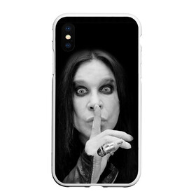 Чехол для iPhone XS Max матовый с принтом Ozzy Osbourne в Ухте, Силикон | Область печати: задняя сторона чехла, без боковых панелей | rock | знаменитость | оззи осборн | рок | рок группа | рок звезда | рок музыка