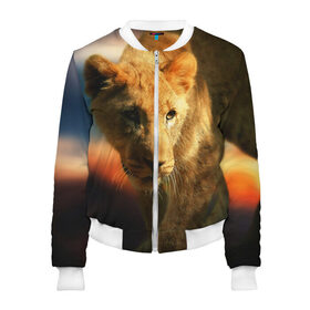 Женский бомбер 3D Львица: в Ухте, 100% полиэстер | застегивается на молнию, по бокам два кармана без застежек, мягкие манжеты, по низу бомбера и на воротнике — эластичная резинка | lion | голова животного | дикая кошка | кот | лев | цвет